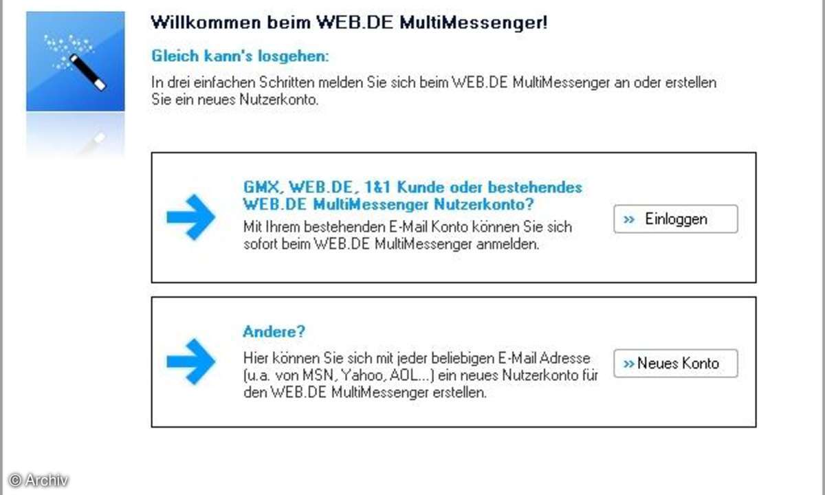 WEB.DE MultiMessenger - Mehrprotokoll-Messenger