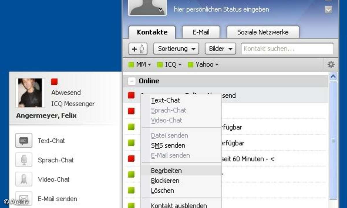 GMX MultiMessenger - Sprach- und Video-Chat
