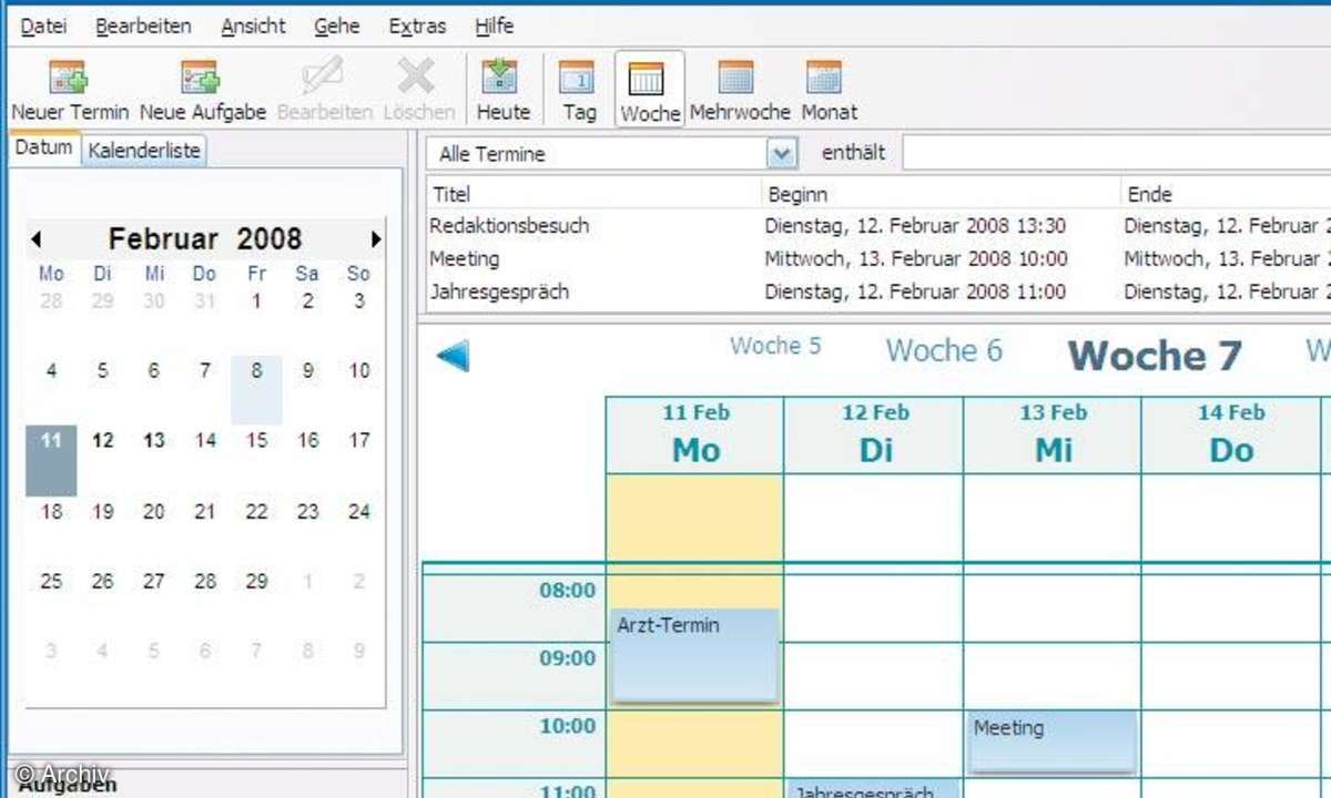 Windows-Freeware: Mozilla Sunbird