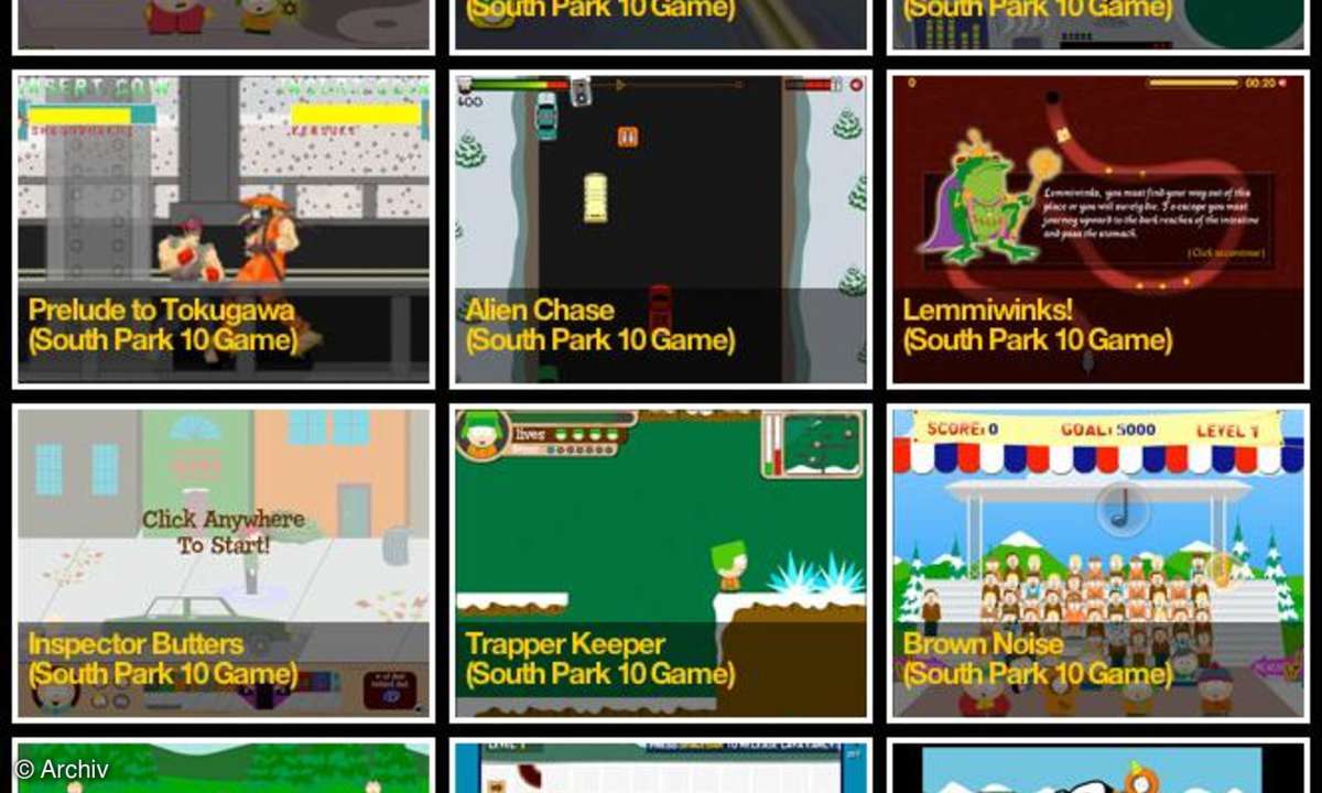 Coole Website: Southparkstudios.com