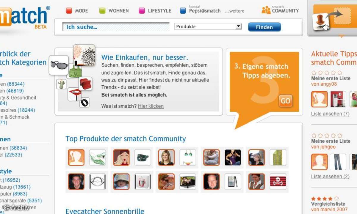 Einkaufen 3.0: smatch.com
