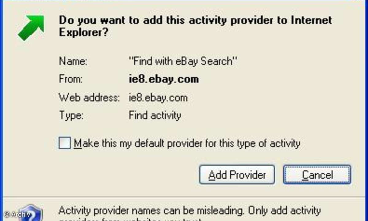 Internet Explorer 8: Beta 1 in deutscher Sprache