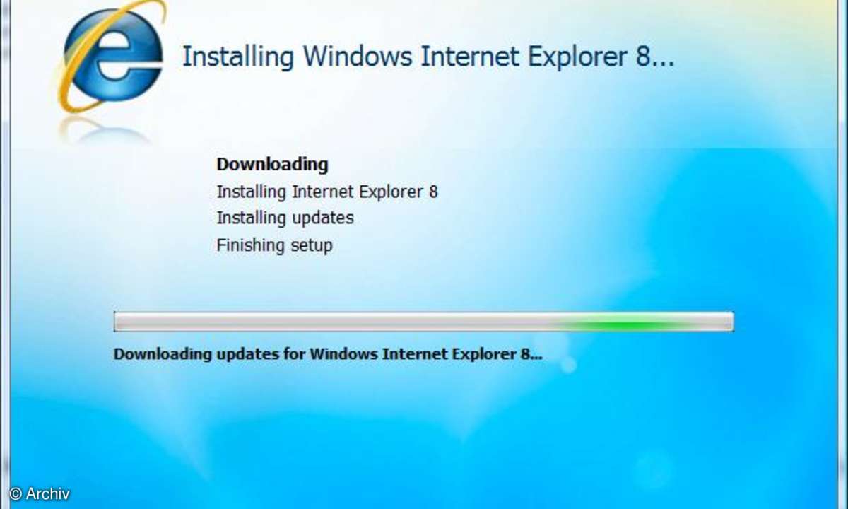 Internet Explorer 8: Beta 1 in deutscher Sprache