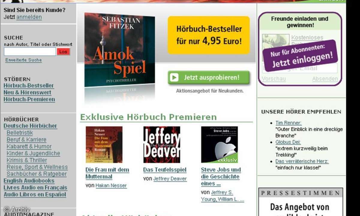 audible.de: Flexi Abo