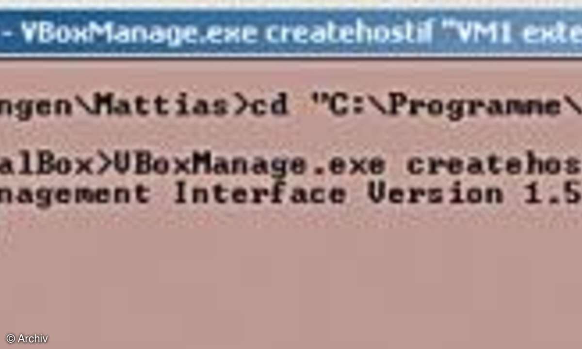 Virtualisierung mit VirtualBox: VBoxManage