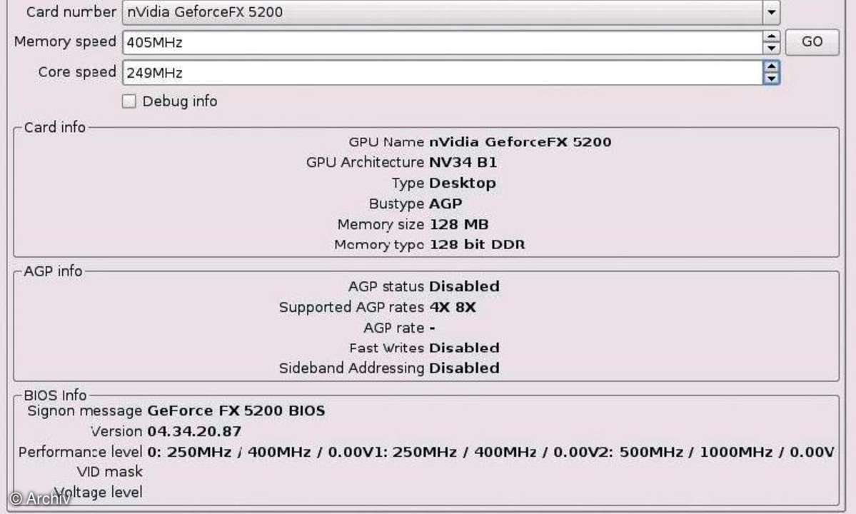 Linux-Tuning: Grafikkarte übertakten