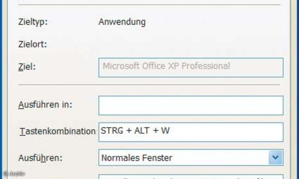 Windows automatisieren: Hotkey-Verknüpfung