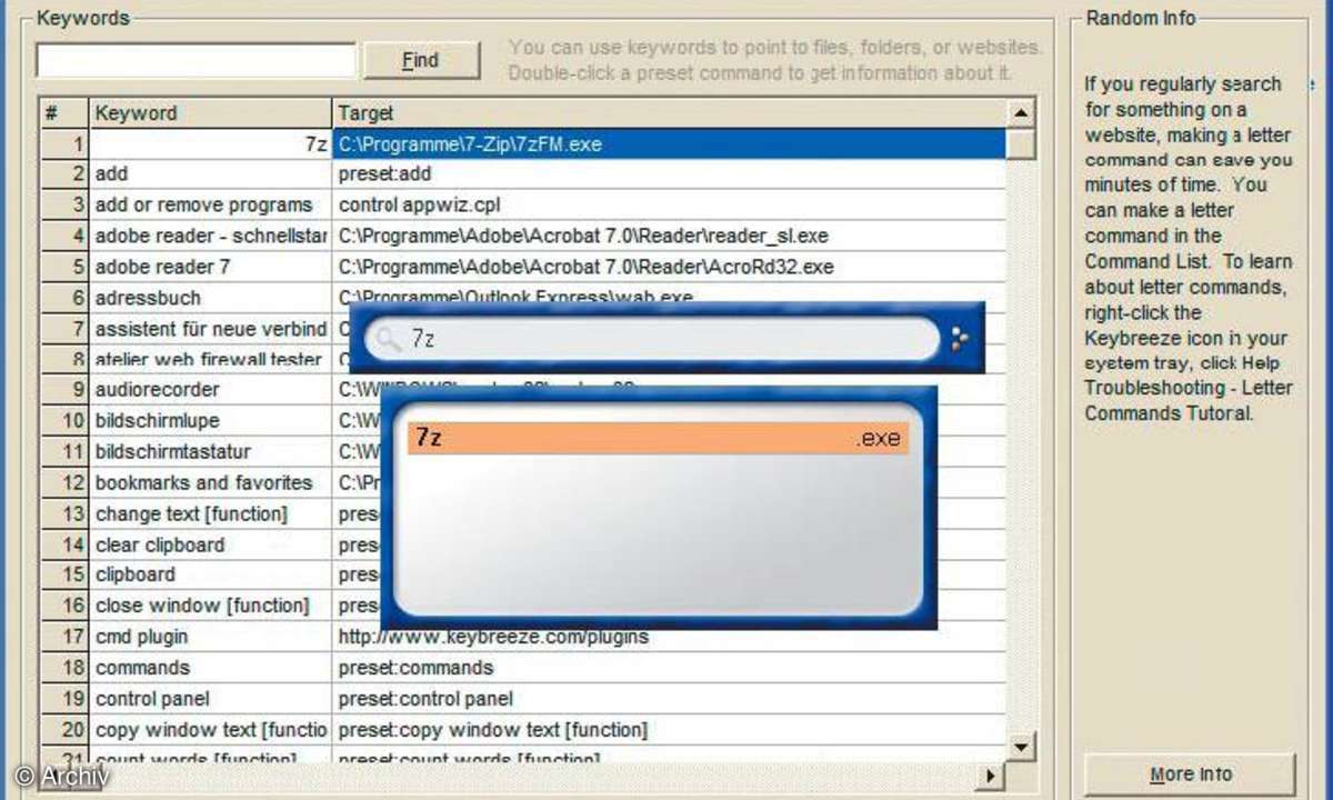 Windows automatisieren: KeyBreeze
