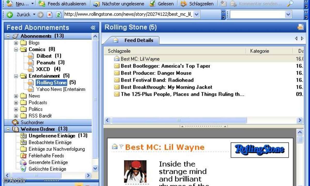 RSSBandit - Newsreeder