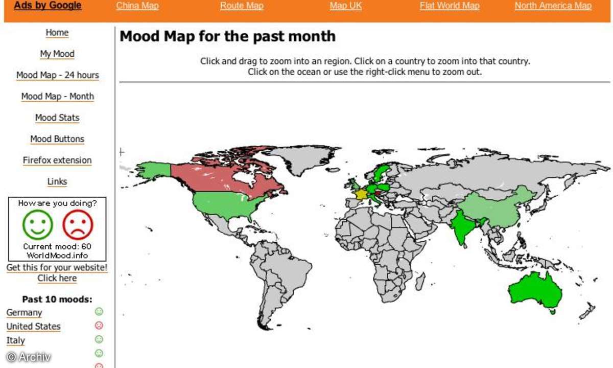 Coole Website: Worldmood.info