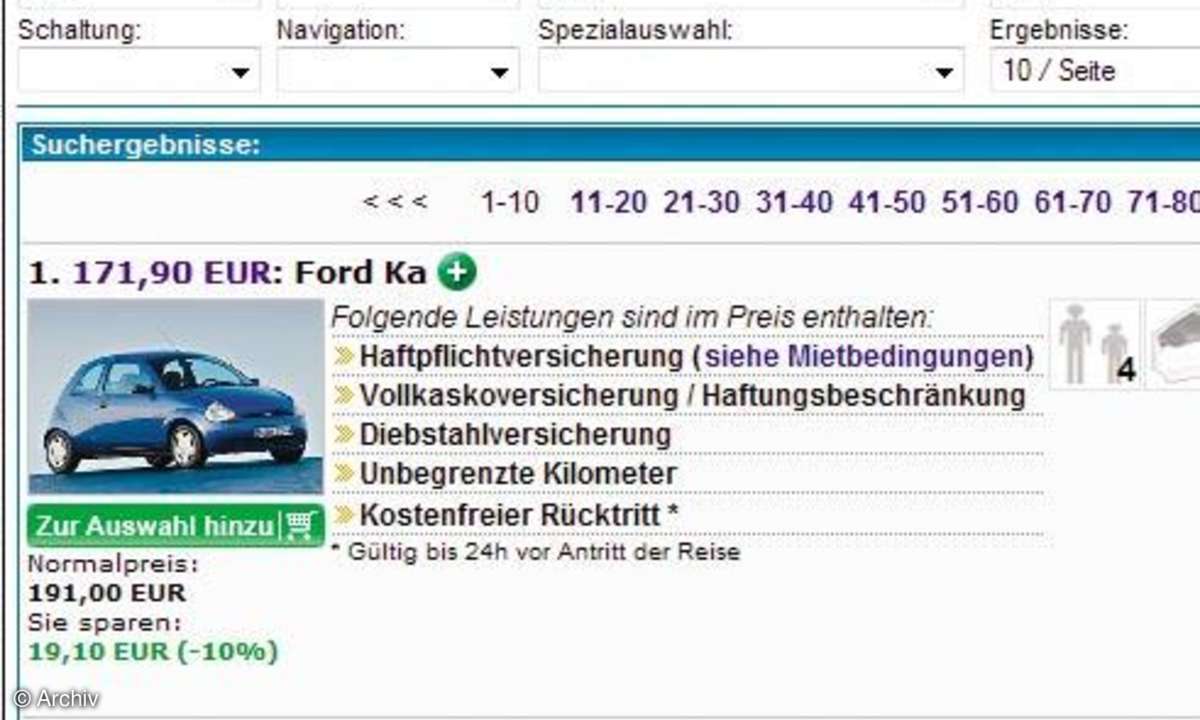 Online buchen, günstig reisen