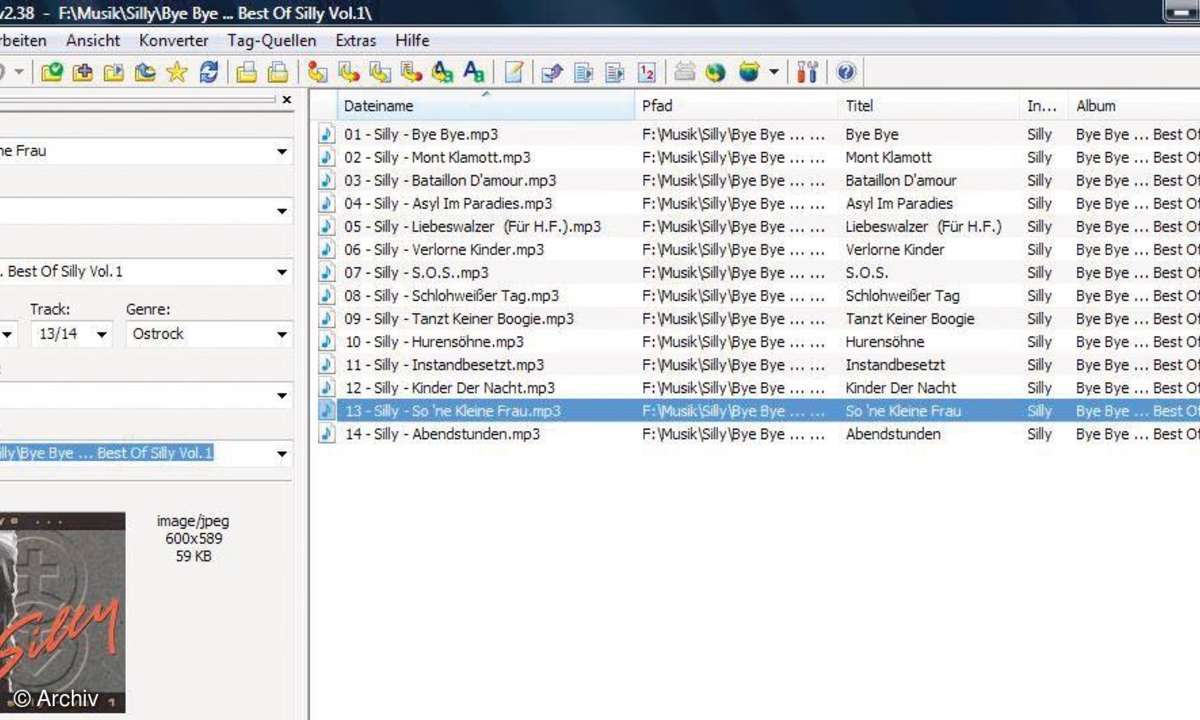 LPs digitalisieren: Mp3tag