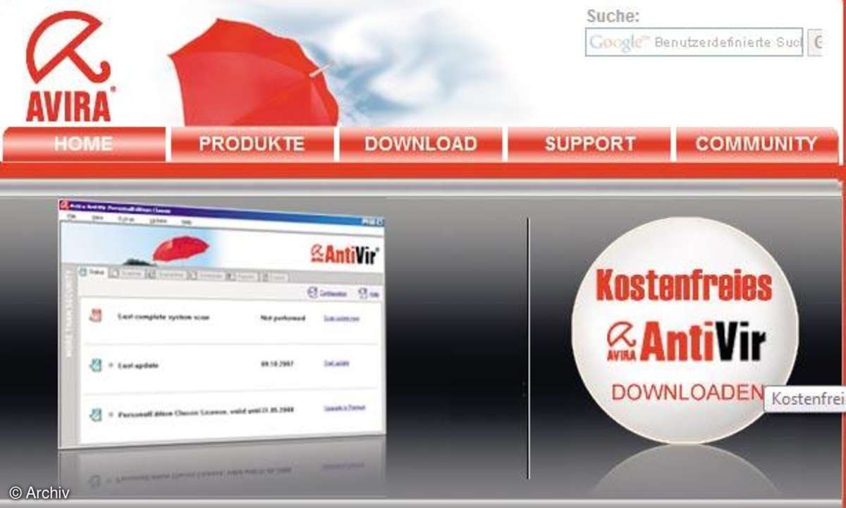 Vista perfekt einrichten: Avira AntiVir