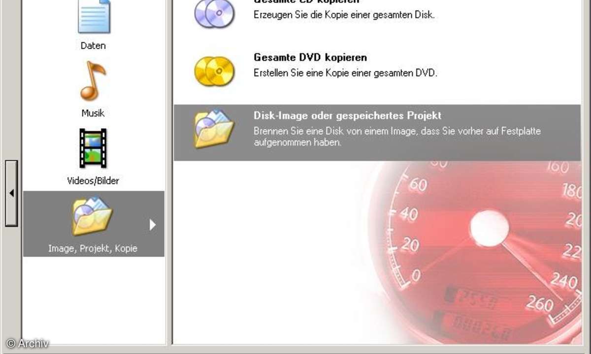 Nero Express - ISO/IMG/NRG-Image auf CD brennen