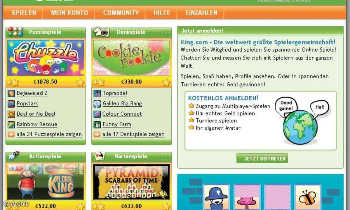 Casual Gemes: Preise für Gewinner