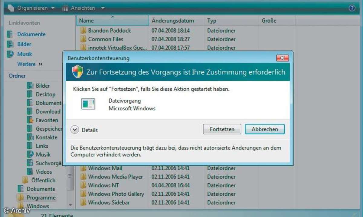 Pimp my Windows: Benutzerkontensteuerung