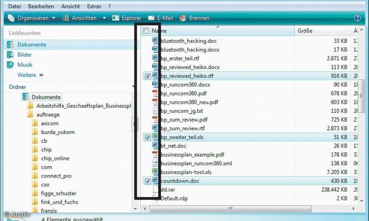 Pimp my Windows: Mehrfachauswahl