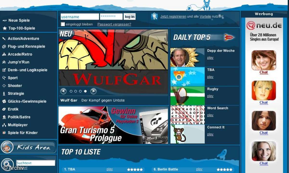 Coole Website: 5StarGames.de
