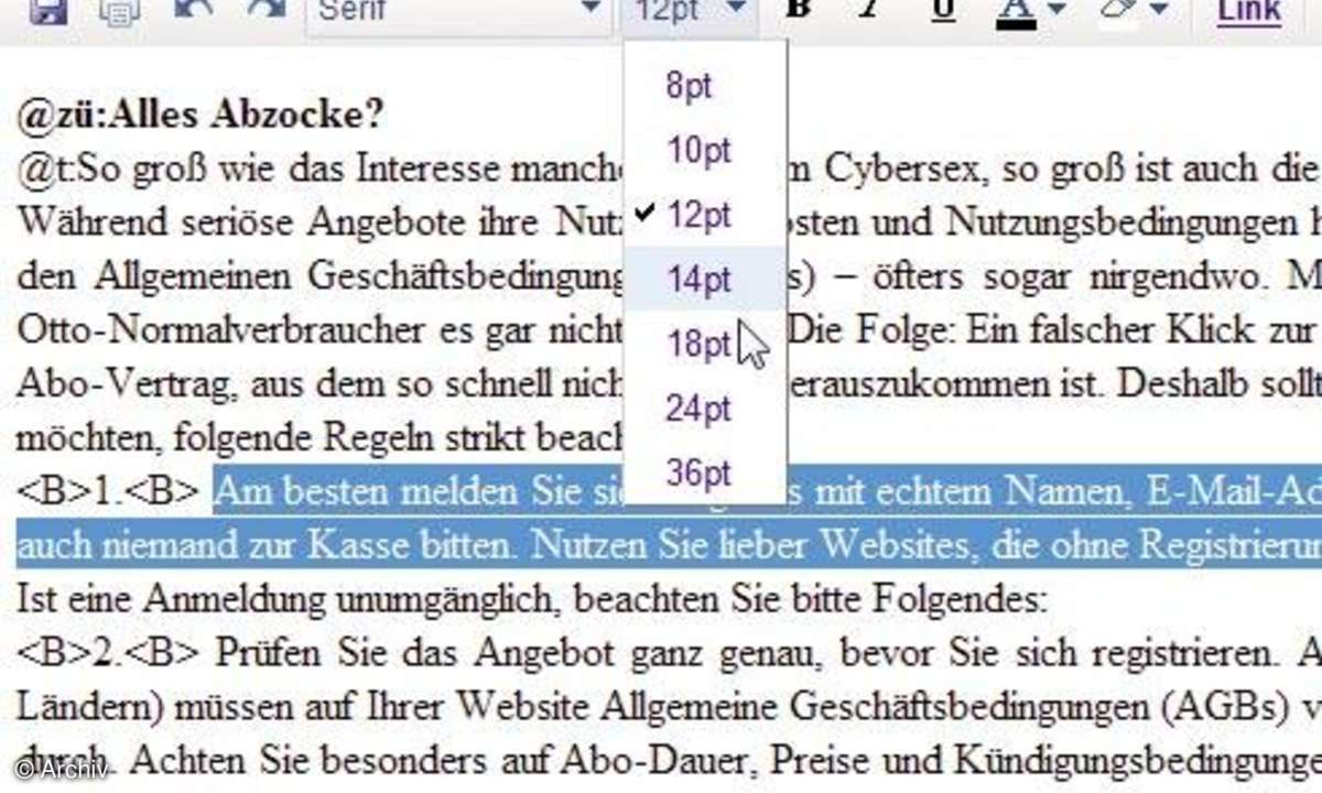 Werkzeuge im Web