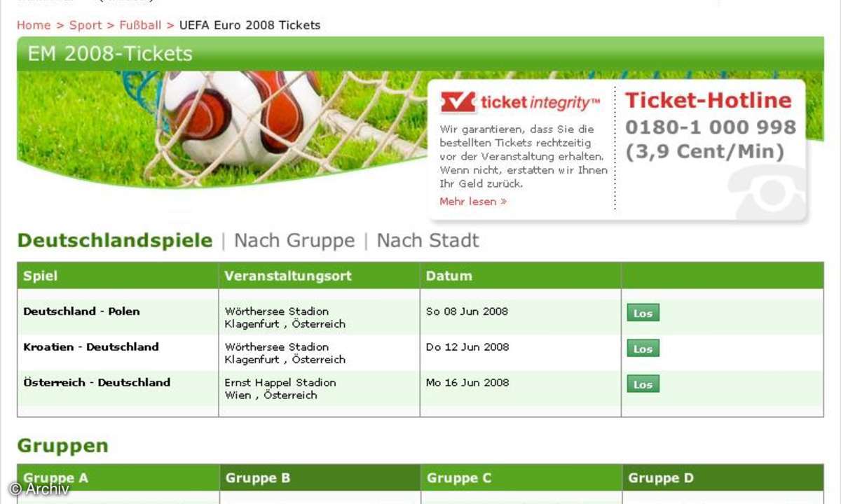 Coole Websites: Seatwave