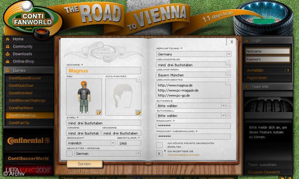 Coole Websites: Contifanworld.com