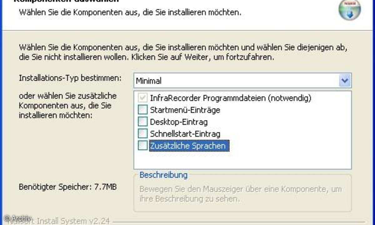 Infrarecorder Portable - Freeware-Brenner für USB-Sticks