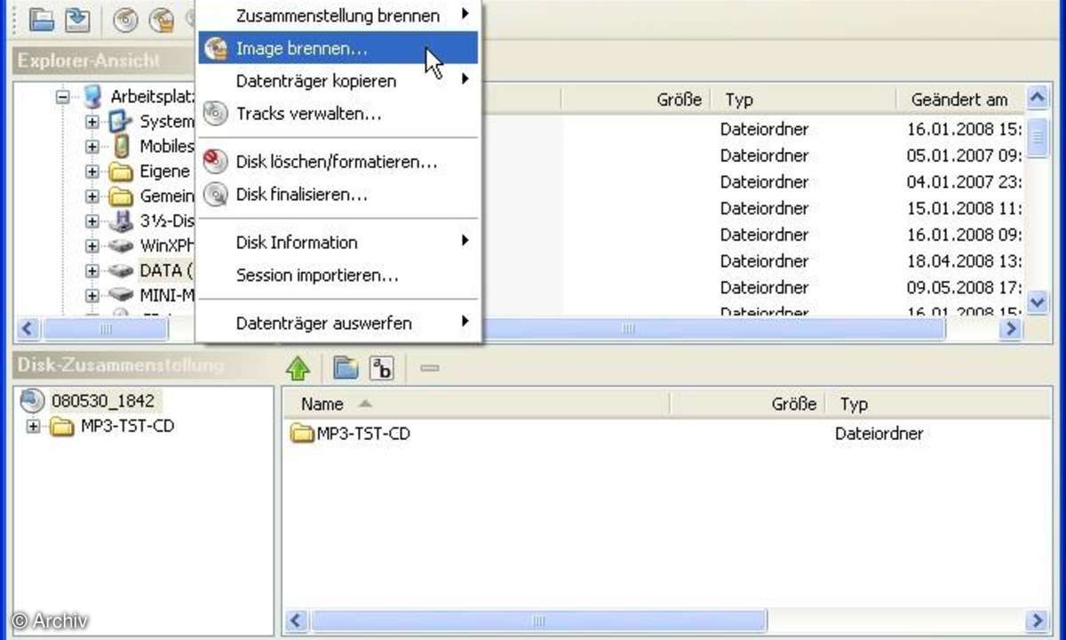 Infrarecorder Portable - Freeware-Brenner für USB-Sticks