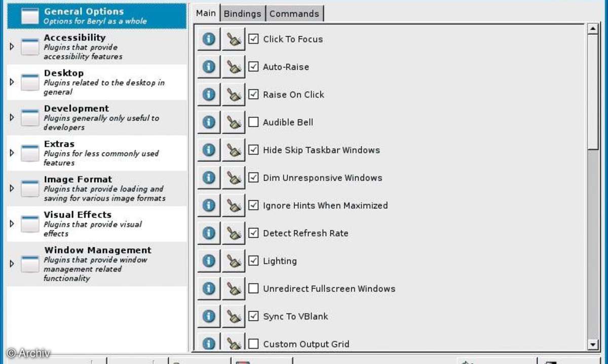 Knoppix-Einstieg: beryl