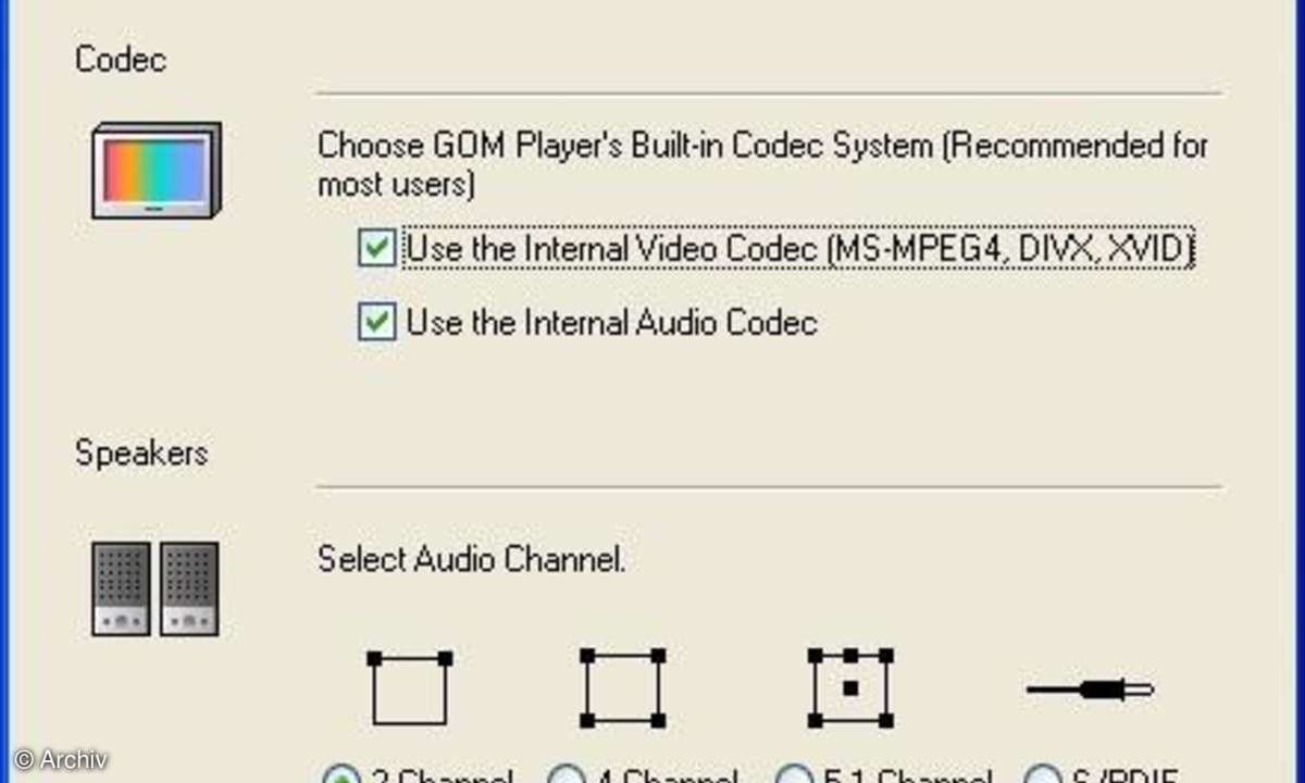 GOM Player: Multimedia-Player mit integrierten Audio- und Video-Codecs