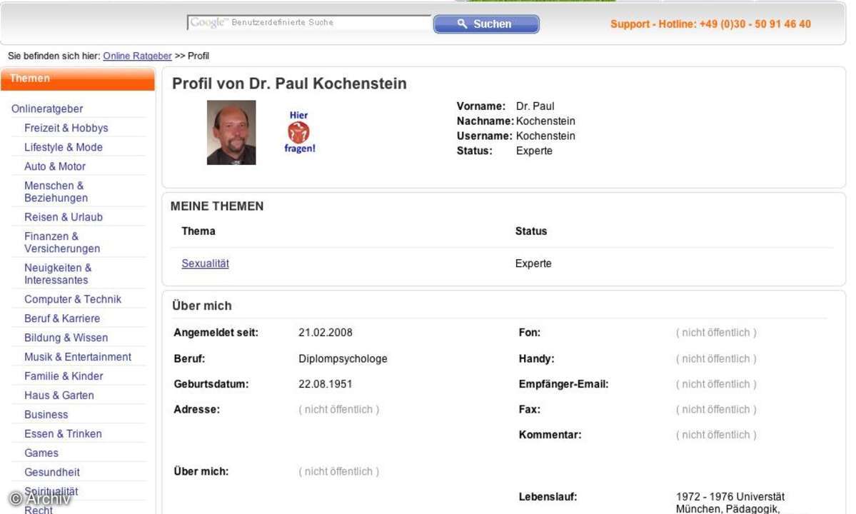 Coole Website