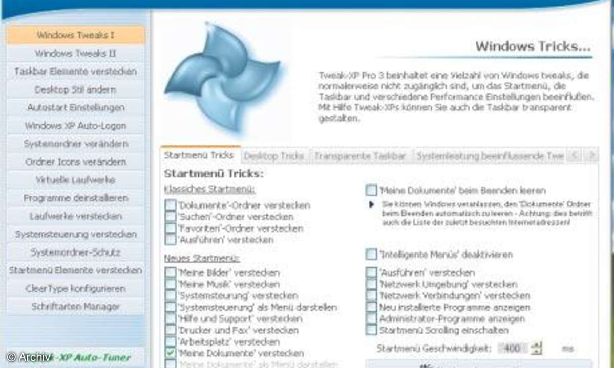 XP-Renovierung: Tweak XP Pro
