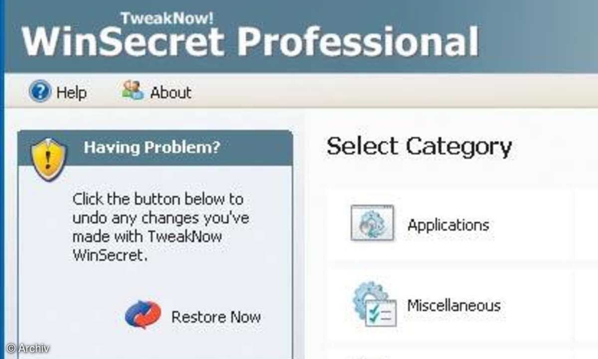 XP-Renovierung: WinSecret Professional