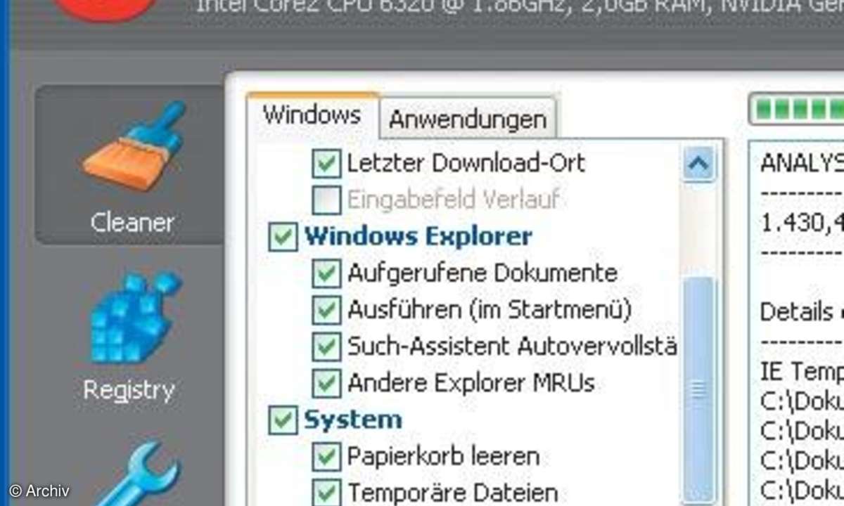 XP-Renovierung: CCleaner