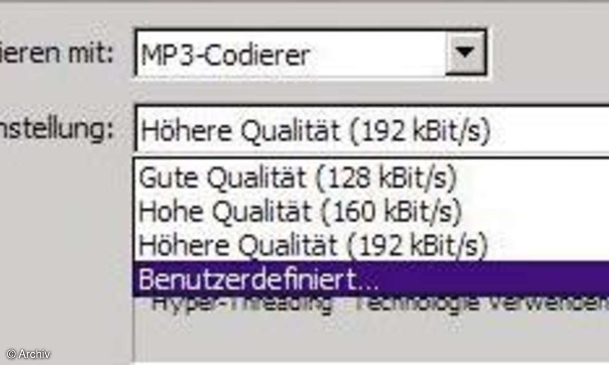 iTunes-Tipps: Encodiereinstellungen