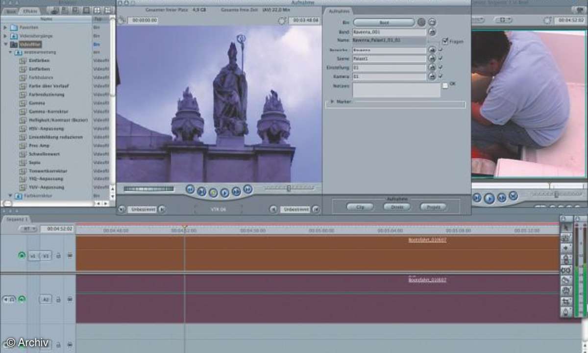 Videoschnitt: Final Cut Express