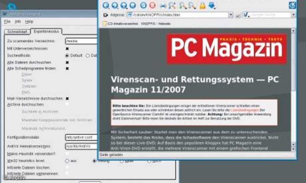Knoppix-CD: Antivirus-CD