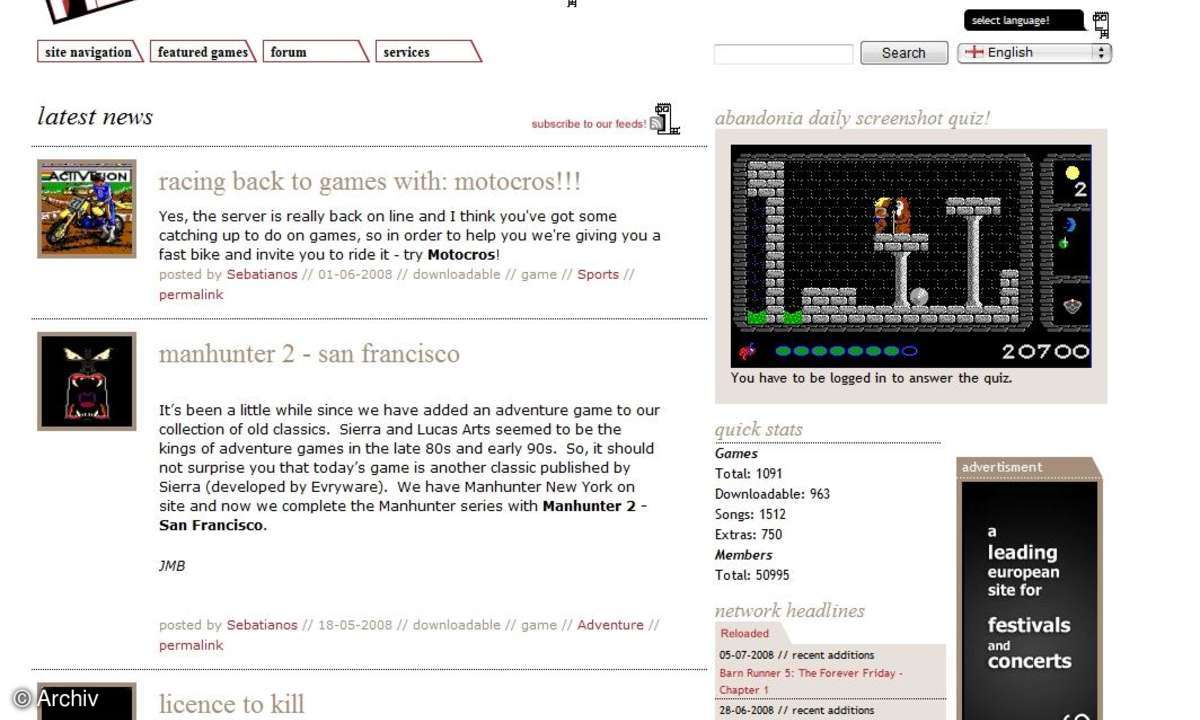 Surftipps aus der Spieleszene
