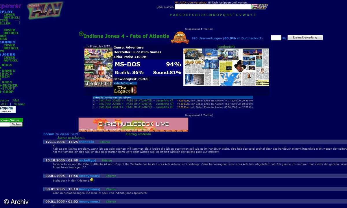 Surftipps aus der Spieleszene