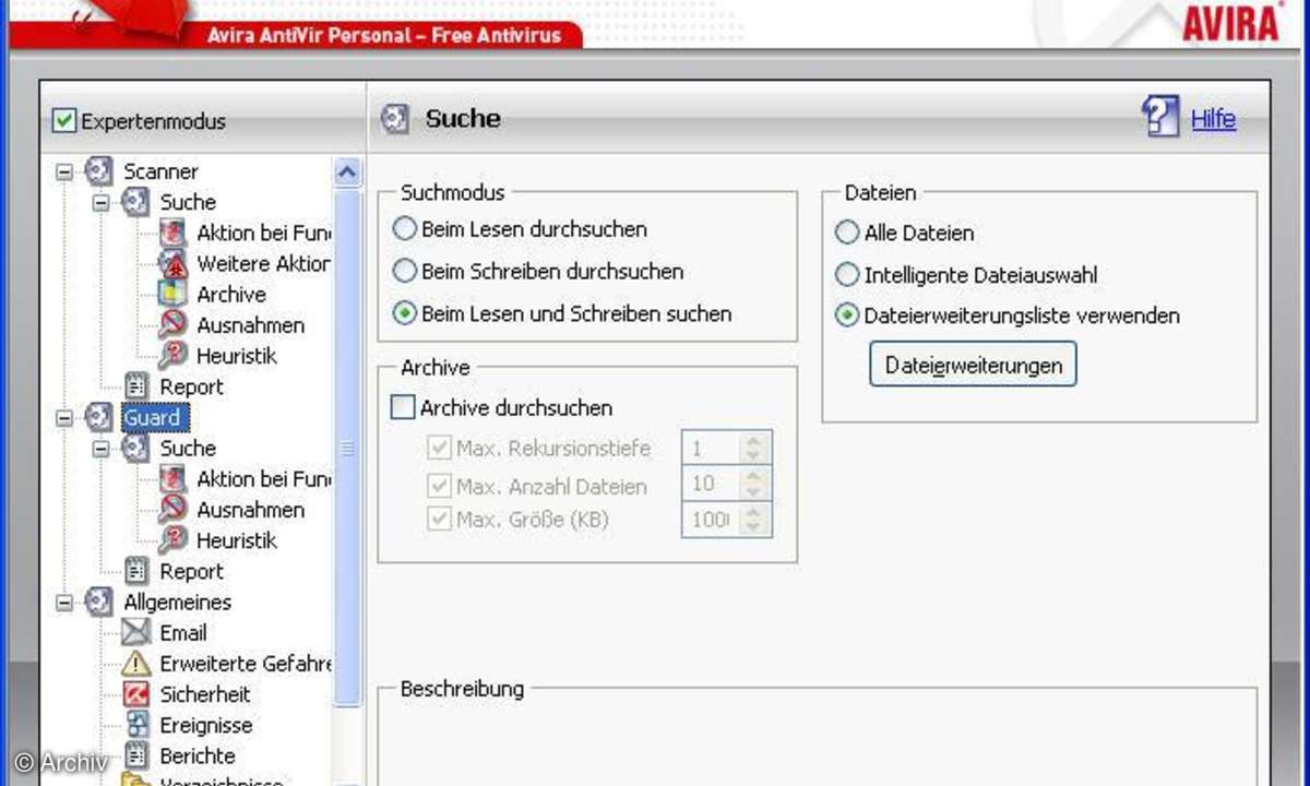 Avira AntiVir Personal Free 8.1
