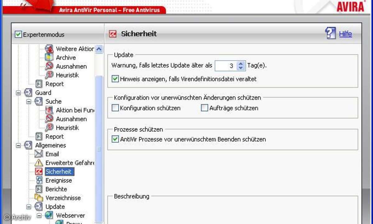 Avira AntiVir Personal Free 8.1