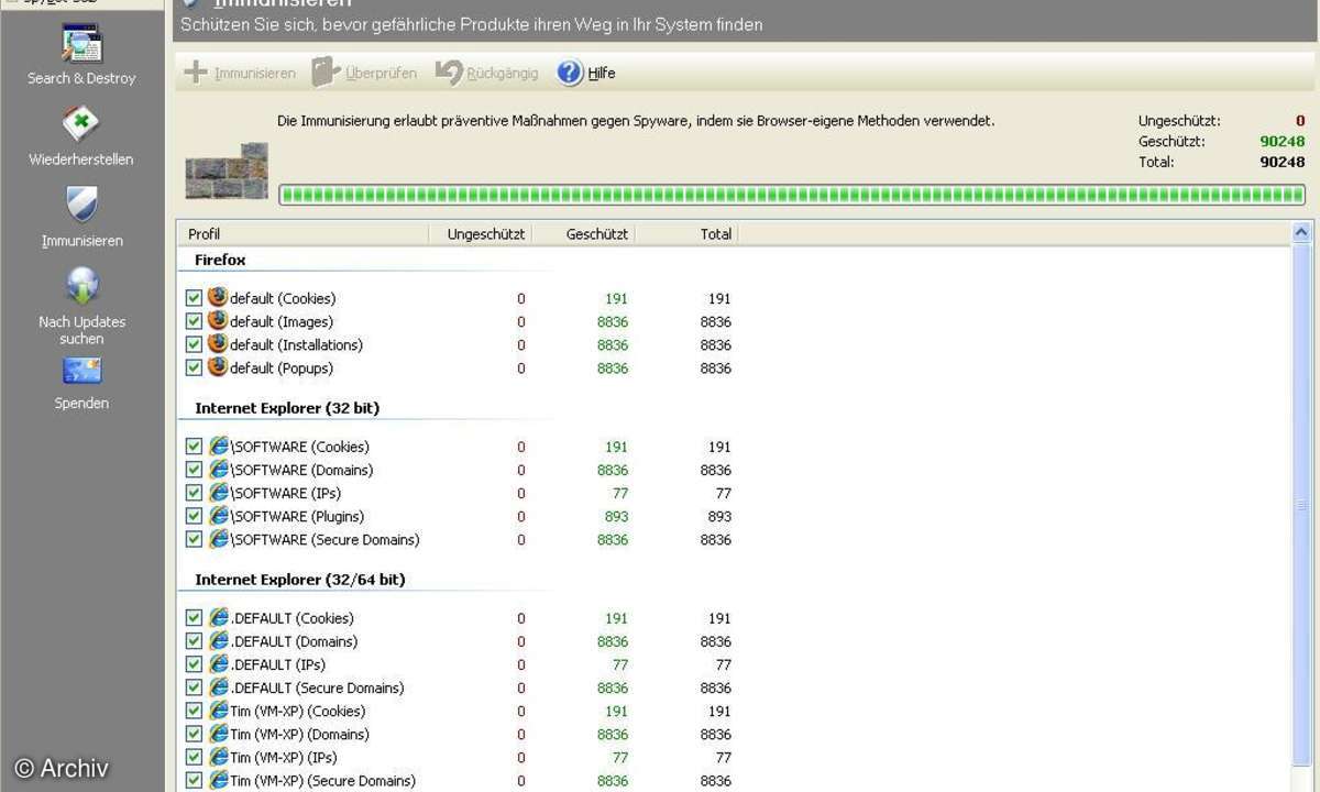 SpyBot Search & Destroy 1.6