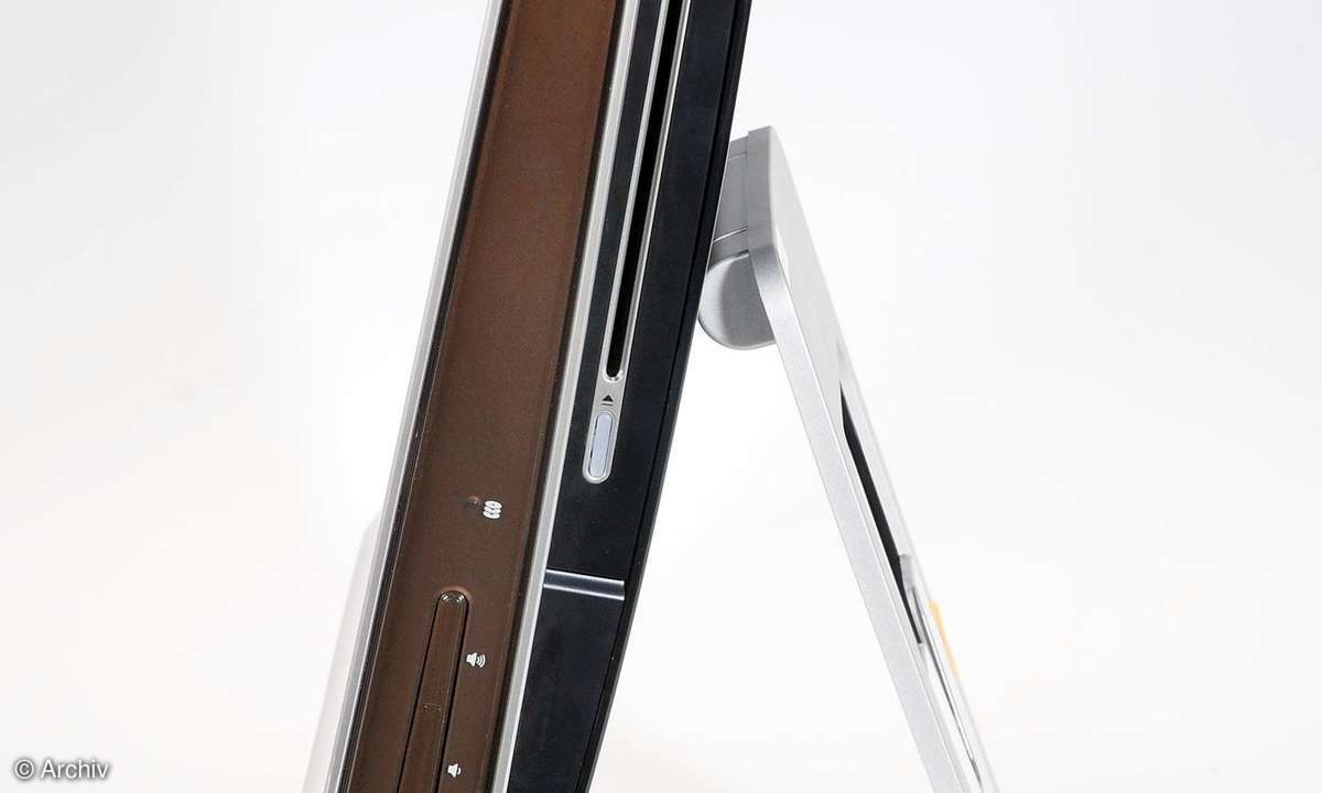 HP TouchSmart: Seitenansicht
