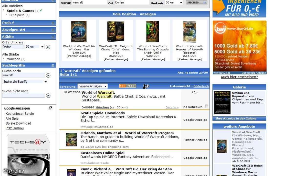Surftipps aus der Spieleszene: Spiele verkaufen ganz ohne Ebay