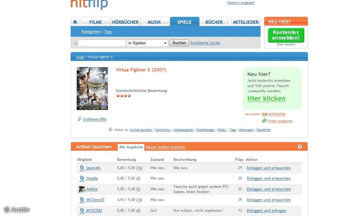 Surftipps aus der Spieleszene: Spiele verkaufen ganz ohne Ebay