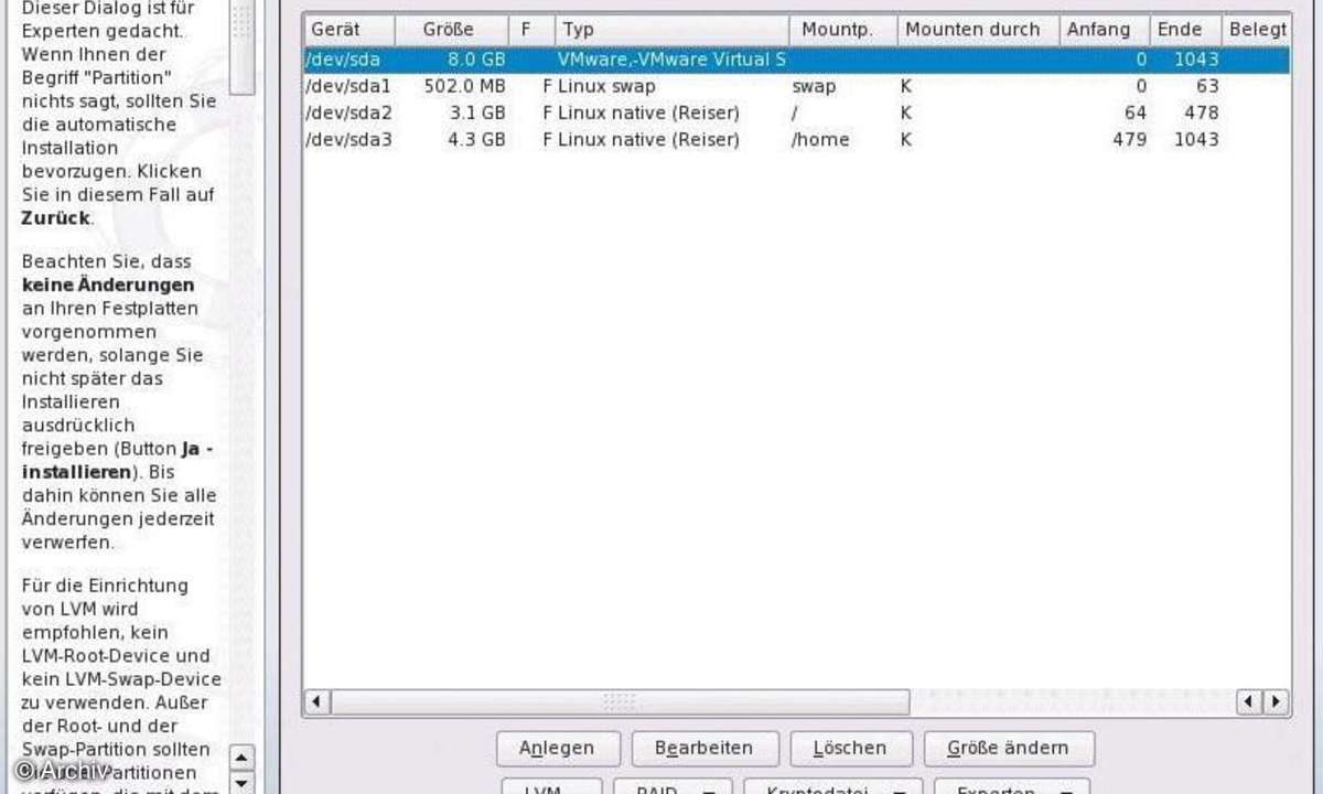 Festplatten und Partitionen im Griff