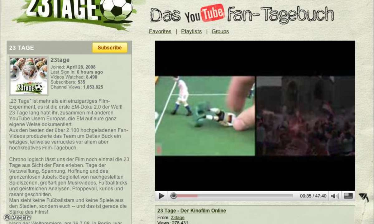 Coole Websites: 23 Tage