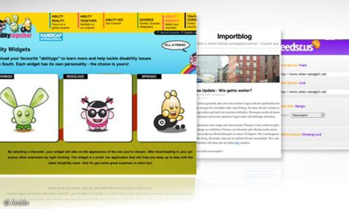 Coole Websistes: handigosolidaires.com, Importblog.de, feedsr.us