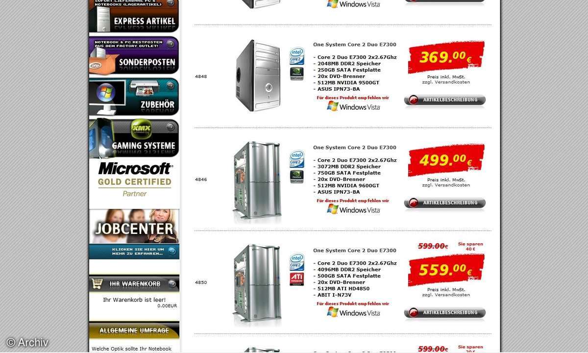 Preisbarometer: Spiele-PCs