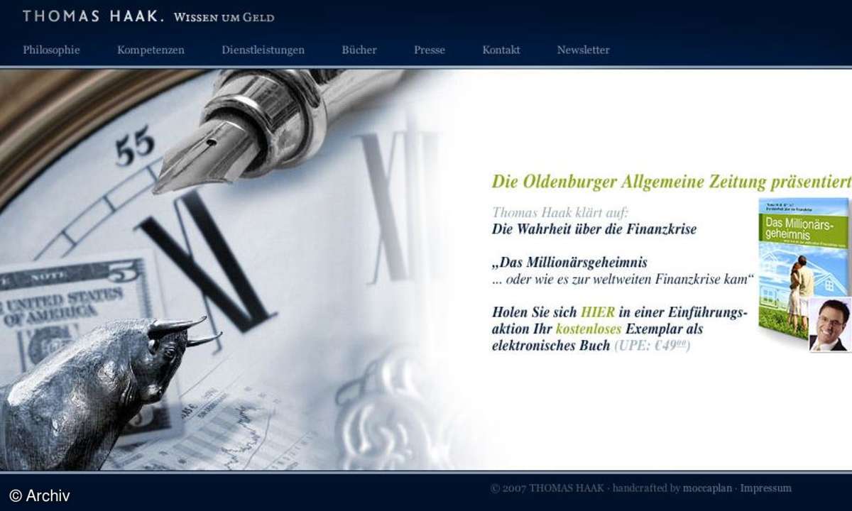 Coole Websites Spezial: Finanzkrise