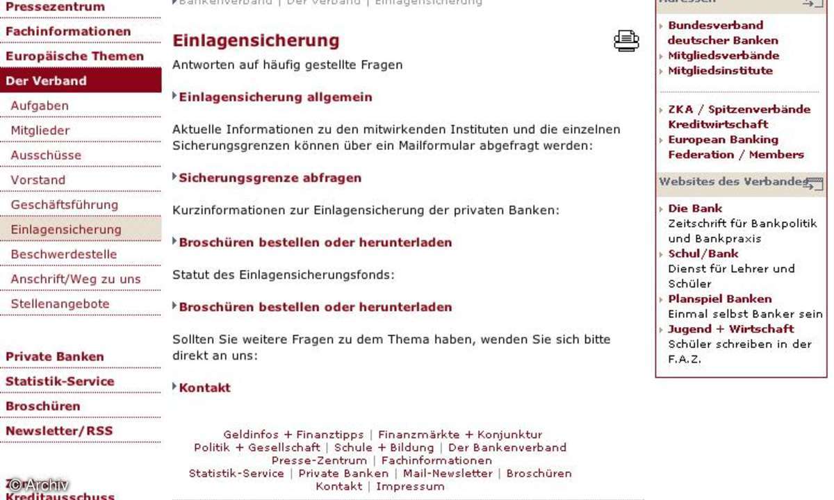 Coole Websites Spezial: Finanzkrise